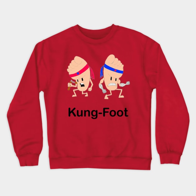 Kung-foot Crewneck Sweatshirt by obmik